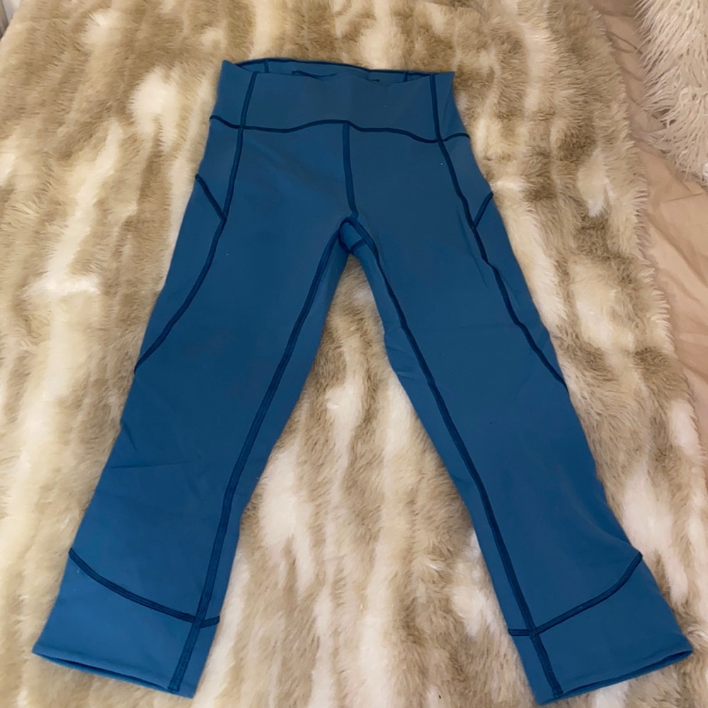 Gently used blue Lululemon leggings